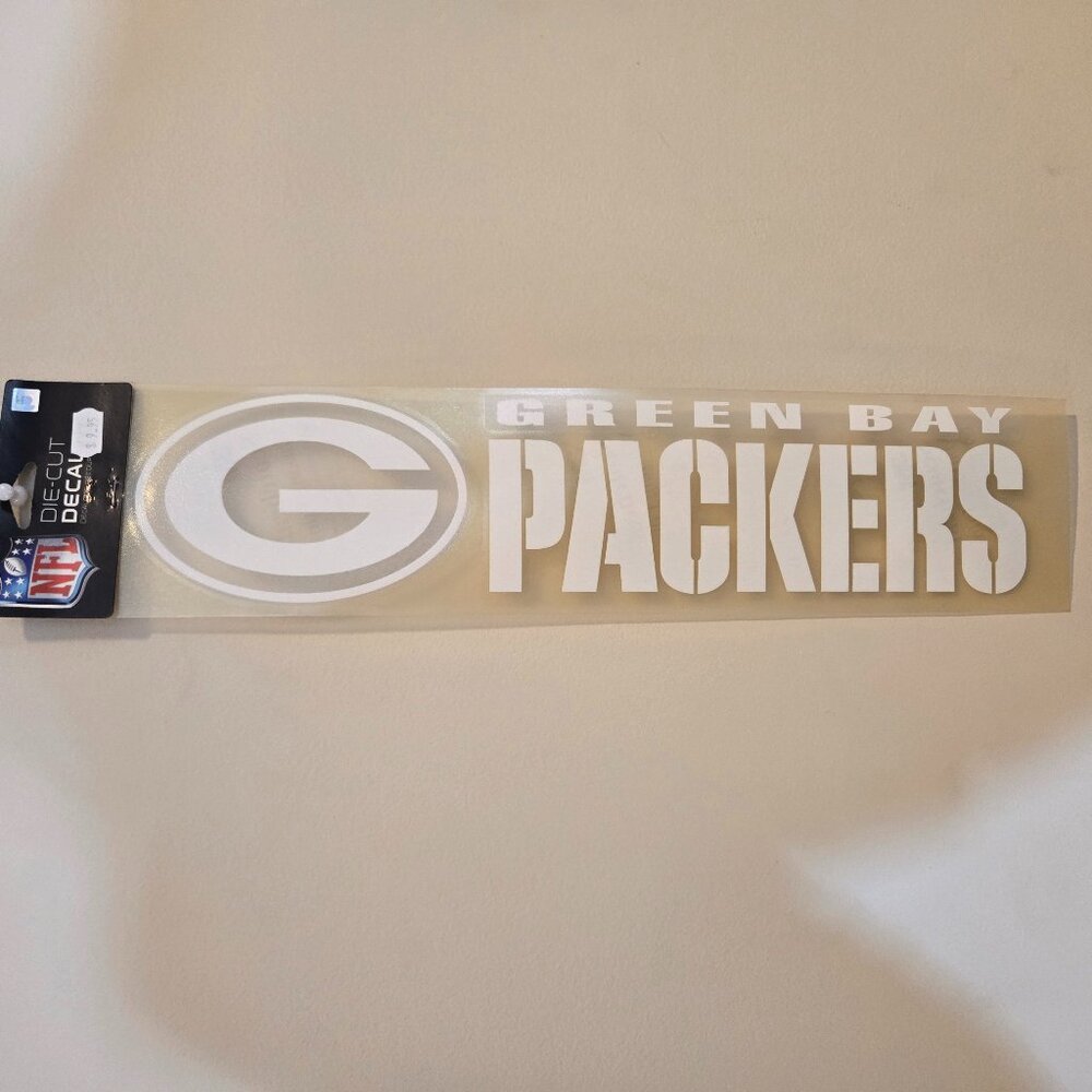 WinCraft Green Bay Packers NFL Die Cut Decal Window Car 4x17”